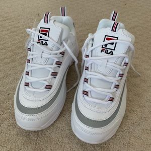 White Fila Ray Shoes